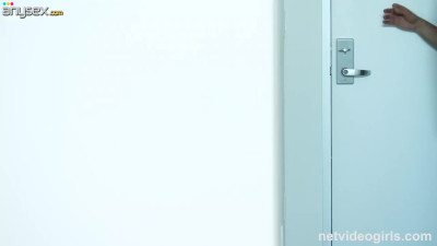 Slim Latina Spreads Shaved Pussy Wide for Calendar Casting Fuck