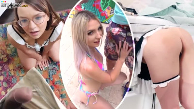 Petite Asian beauty offered heavy cock in her dripping fanny in hard modes