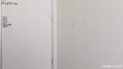 Hot babe with nice body comes to a porn studio to get fucked with big cock and get some cash