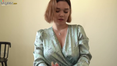 Cheating girlfriend talks to her bf on the phone while getting fucked by his friend