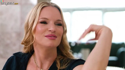 Premium blonde cougar hints at having sex and jumps on stepson's cock