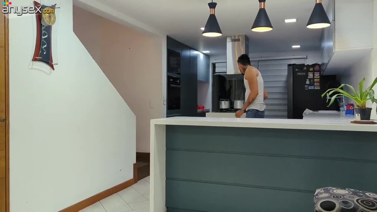 Lustful latina PAWG fools around with hubby's pal in the kitchen Free Porn Videos | ePornAny.