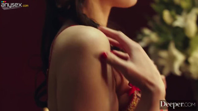 Audrey Noir's hairy pussy consumes a thick dick and traps it in