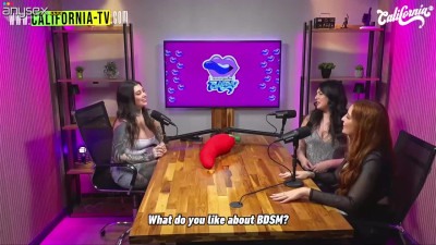 Lesbian naked podcast with a hot busty Latinas