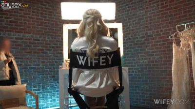 Horny interracial gangbang with a bride and her cuckold