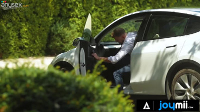 Hot skinny brunette with small tits gets her tight asshole stretched to the limit by a horny man with long cock