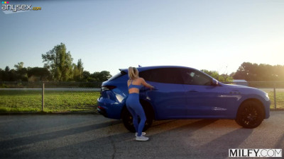 Sexy blonde MILF Bunny Madison allures a big black cock into her sight