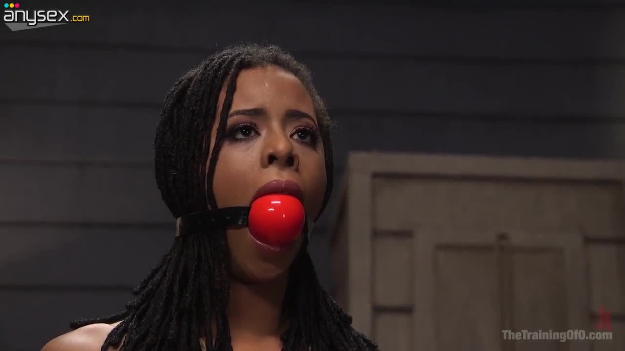 Kinky white pervert fucks pussy and deep throat of tied up ebony hottie Kira Noir Free Porn Videos | ePornAny.