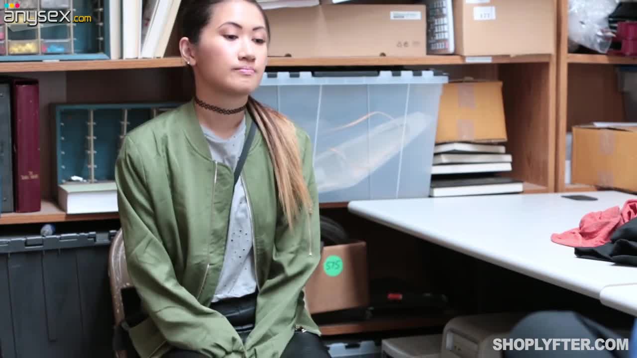 Asian thief Jade Noir gets her pussy punished in the back room Free Porn Videos | ePornAny.