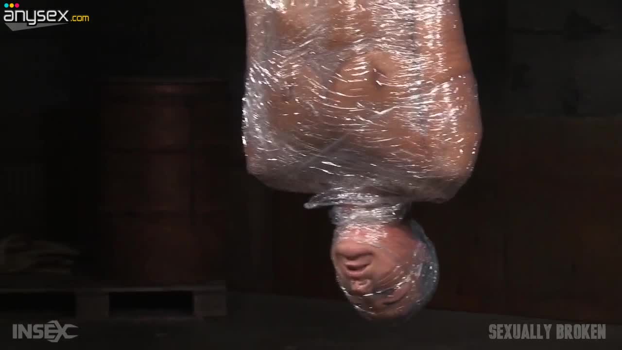 Dude fucks face of suspended bitch London River covered with plastic warp Free Porn Videos | ePornAny.