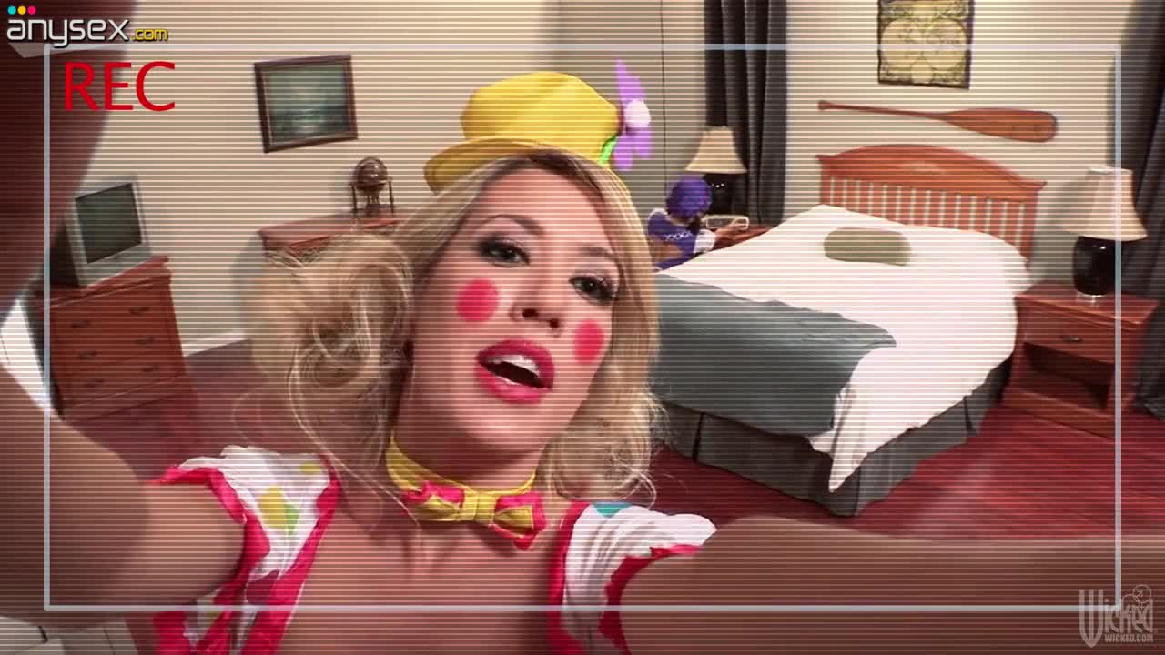 Hot tempered Asian bitch wearing clown costume Asa Akira takes part in hot threesome Free Porn Videos | ePornAny.