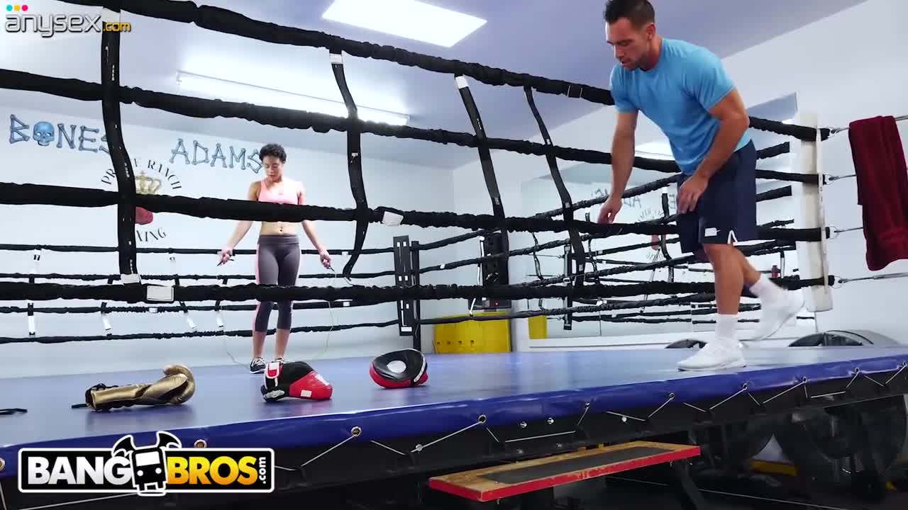 Petite Sporty Ebony With Short Curly Hair Fucks With Her Trainer In the Ring After Naked Boxing Free Porn Videos | ePornAny.